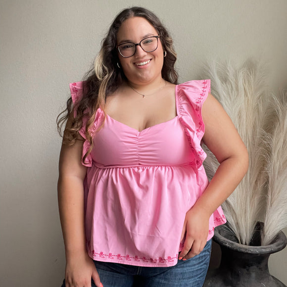 Blushin’ Boots Top